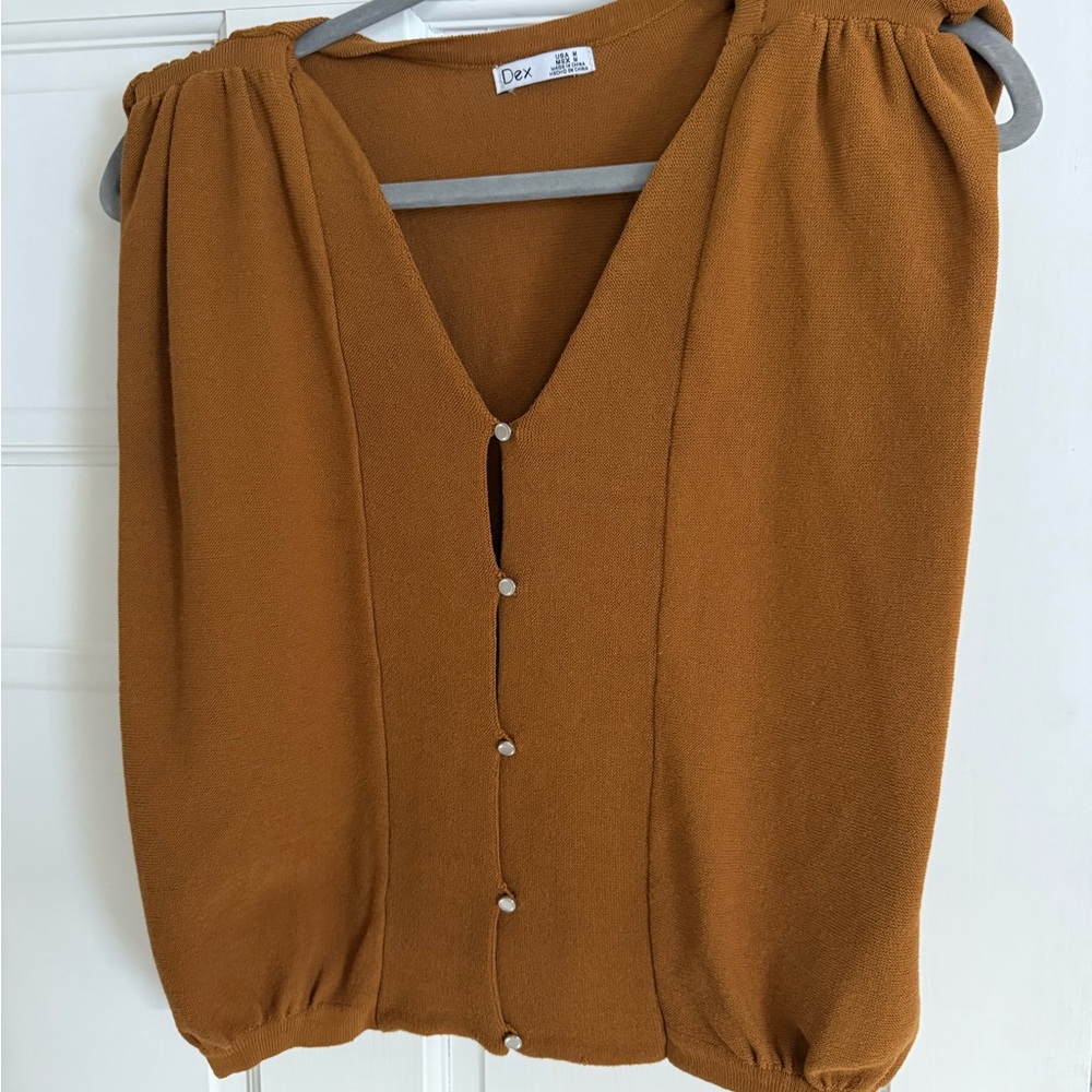 Dex Amber Button-Up Top
